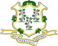 Pieczęć stanowa na Fladze stanowej Connecticut