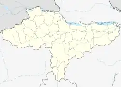 Mapa konturowa żupanii varażdińskiej, blisko centrum u góry znajduje się punkt z opisem „Vidovec”