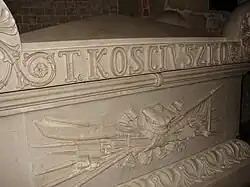 Grób Kościuszki w Krypcie św. Leonarda na Wawelu