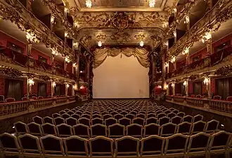 Wnętrze Cuvilliés-Theater, François de Cuvilliés