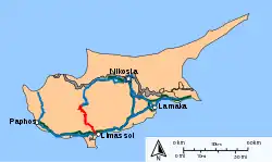 Mapa Droga krajowaB8