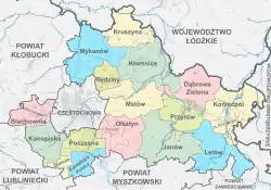 Plan powiatu częstochowskiego