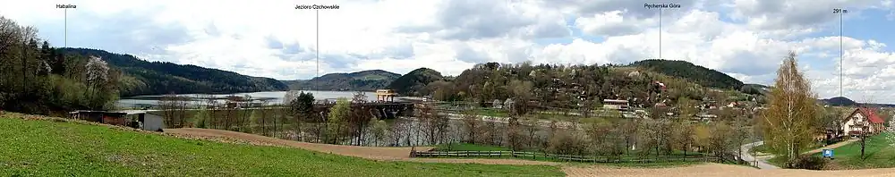 Panorama Jeziora Czchowskiego