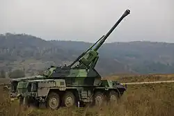 Czeska Dana na stanowisku ogniowym