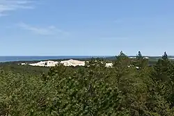 Widok z latarni na wydmę czołpińską