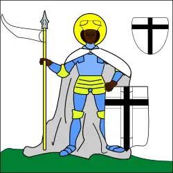 Rewers chorągwi Mistrza inflanckiego (zdobyta pod Dąbkami w 1431 roku)