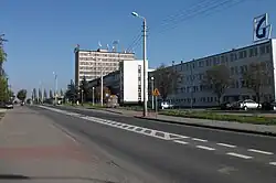 Droga 45 w Wieluniu (ul. Sieradzka)