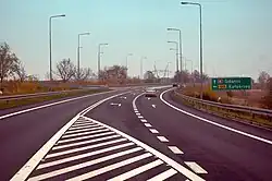 Droga w Karlinie, oznaczona jeszcze jako droga krajowa nr 6