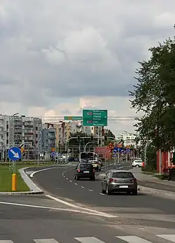 Fragment trasy na Chełmińskim Przedmieściu