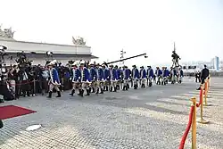 Pododdział w mundurach historycznych