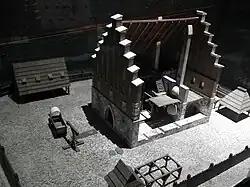 Model Wielkiej Wagi w pierwotnej formie, makieta z Muzeum Historycznego Miasta Krakowa