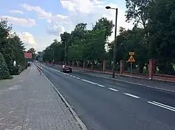 Droga wojewódzka nr 441 jako ul. Zamkowa w Miłosławiu