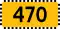 Tabliczka DW470 informująca o dopuszczalnym nacisku na oś do 10 ton