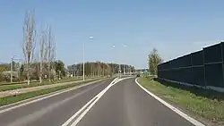 Droga nr 822 w pobliżu Portu Lotniczego Lublin