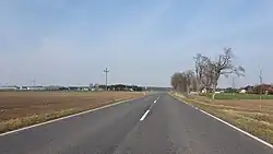 Droga nr 814 w okolicy miejscowości Jezioro