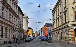 Widok z ul. św. Wawrzyńca