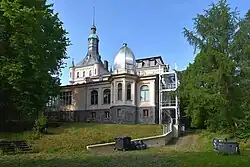 Pałac, elewacja parkowa