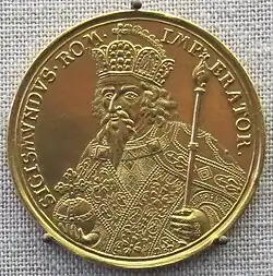 Medal z podobizną cesarza Zygmunta (ok. 1700)