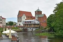 Widok od strony rzeki Wieprz