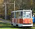Tramwaj KTM-5 na linii nr 3 na 18. novembra iela