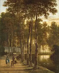 Aleja brzozowa nad wodą, ok. 1675–1685, Rijksmuseum, Amsterdam