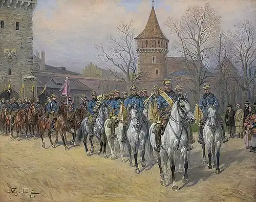 Defilada 8 Pułku Ułanów