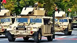 Żołnierze JWK w M1165A1 Special Ops HMMWV