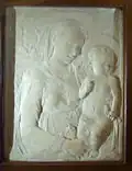 Renesansowy relief włoski z motywem Madonny (ok. 1460)