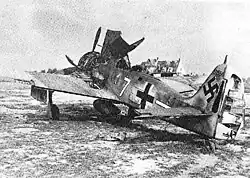 Zniszczony Fw 190