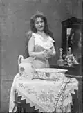 Kobieta myjąca się w miednicy, 1899