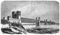 Wizerunek mostu według XIX-wiecznej ryciny (przed 1859)