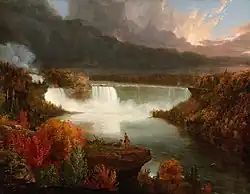 Thomas Cole, Widok na Niagarę z daleka (1830)
