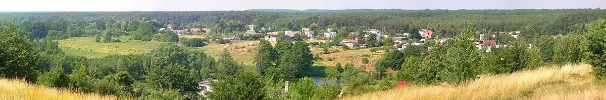 Widok ze zbocza doliny Brdy na osiedlu Piaski w Bydgoszczy