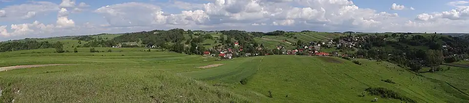 Dolina Czubrówki i Racławki. Widok ze Srokowej Skały