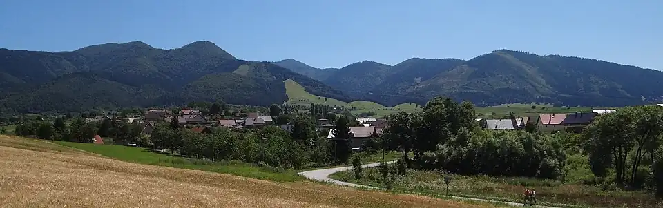 Panorama miejscowości Dolná Tižina