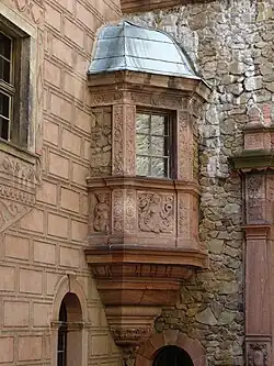 Wykusz na zamku Książ