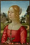 Domenico Ghirlandaio, Portret damy, ok. 1490