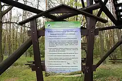 Tablica infromacyjna na wieży widokowej