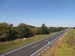 Droga ekspresowa S10 na odcinku między węzłami Toruń Zachód i Toruń Południe, stanowiąca fragment południowej obwodnicy Torunia