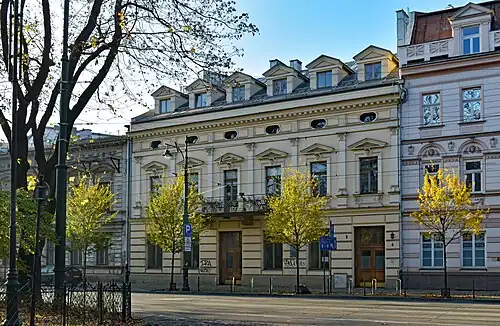 Pałac Dunajewskiego, 1882Kraków ul. Dunajewskiego 4