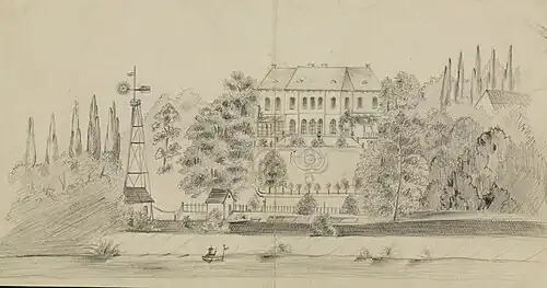 Dwór w Laszkach Królewskich, 1890