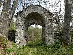 Brama wschodnia w murach obronnych cerkwi