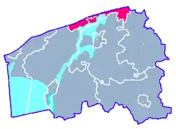 Położenie na mapie powiatu