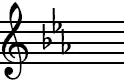E-flat Major key signature