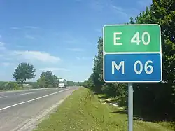 Droga M06 w pobliżu miasta Brody