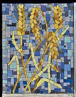 ul. Długa 7Mozaika „Kłosy” proj. Aniela Szatara-Tymcik, ok. 1969