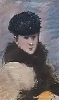 Édouard Manet, Mery Laurent w kapelusiku, 1882