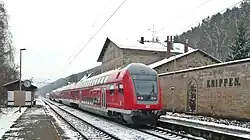 Pociąg linii S1 na stacji Krippen (w 2008 r.)