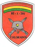 Emblemat boliwijskiego regimentu Colorados