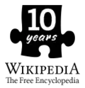 Logo dziesiątej rocznicy Wikipedii